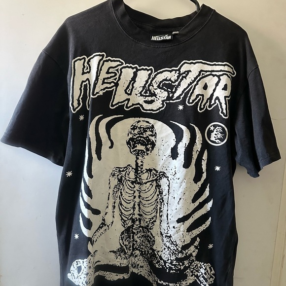 Hellstar Graphic Tee with White Print - Picture 2 of 4